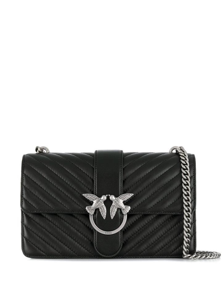 Pinko Mix Love Quilted Bag - Black