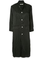Aleksandr Manamïs Stitch Detail Single-breasted Coat - Black