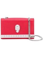 Philipp Plein - Indra Shoulder Bag - Women - Calf Leather/polyester - One Size, Red, Calf Leather/polyester