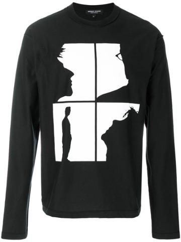 Midnight Studios Long-sleeved Silhouette Top - Black