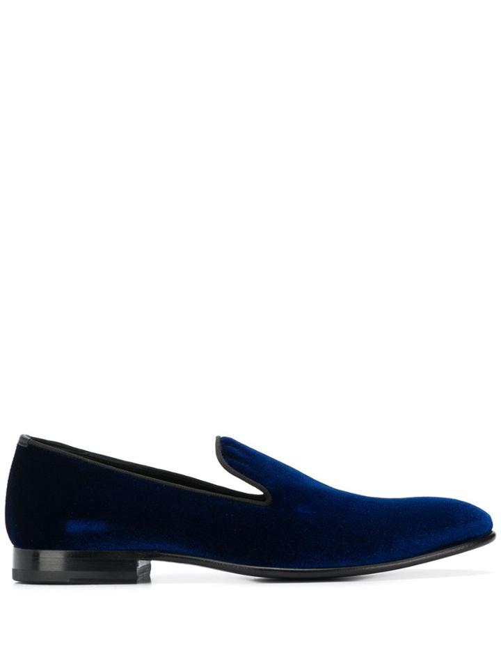 Scarosso Albert Velvet Loafers - Blue