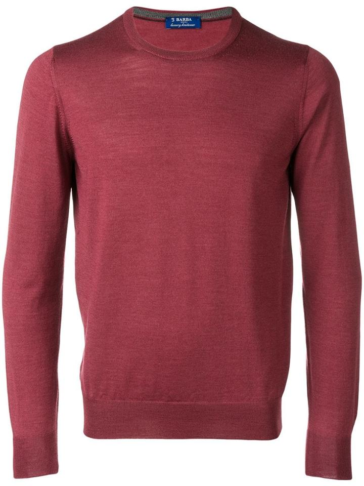 Barba Long Sleeve Jumper - Purple
