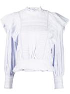 Isabel Marant Étoile Perla Frill-trim Blouse - Blue