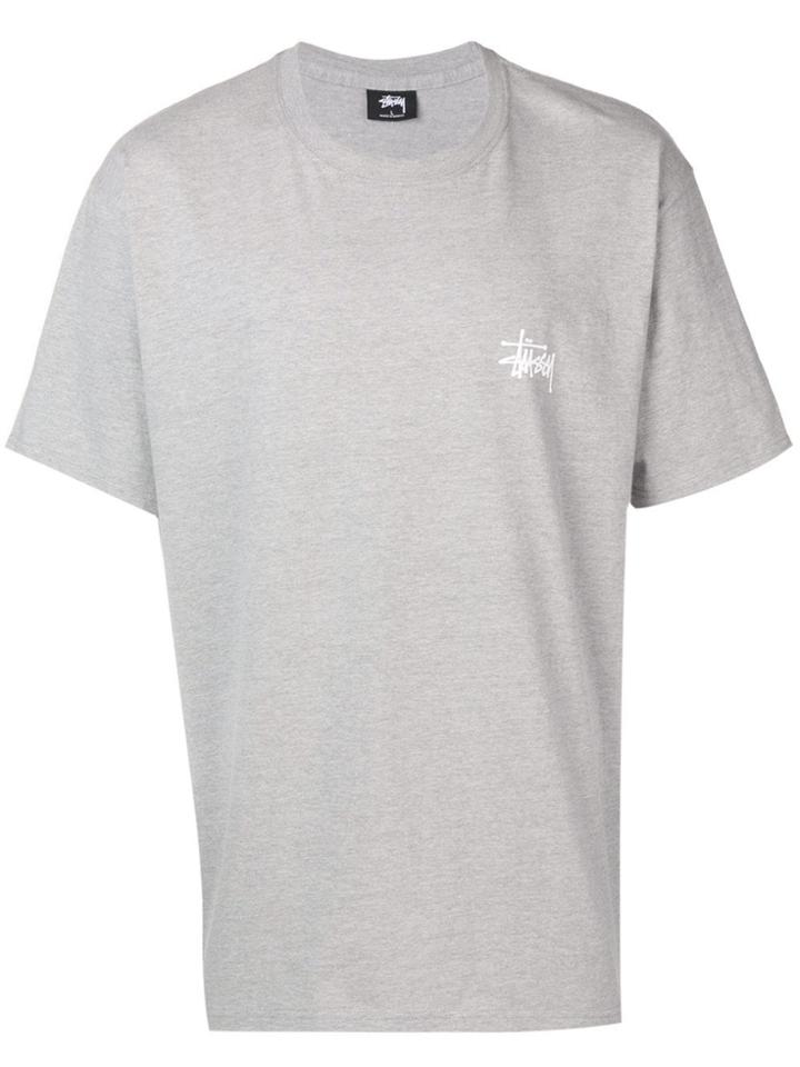 Stussy Printed Logo T-shirt - Grey