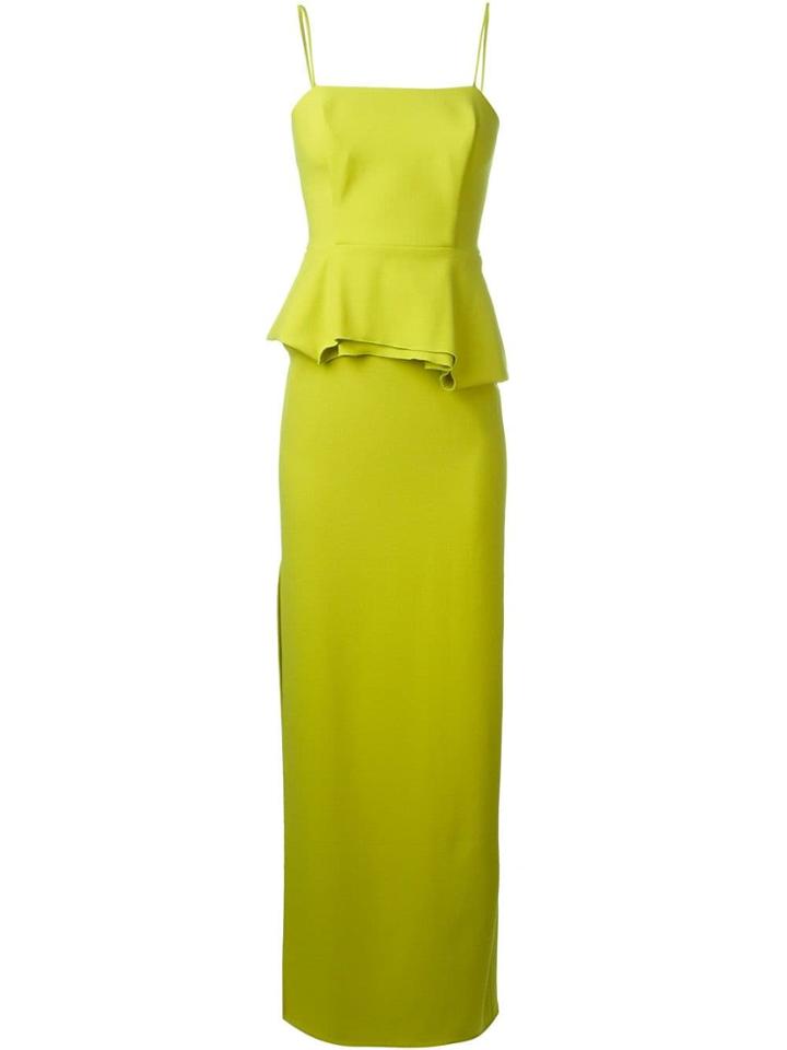 Chalayan Peplum Corset Dress - Green