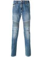 Philipp Plein Ribbed Skinny Jeans - Blue