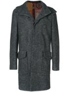 Etro Paisley Hooded Coat - Grey