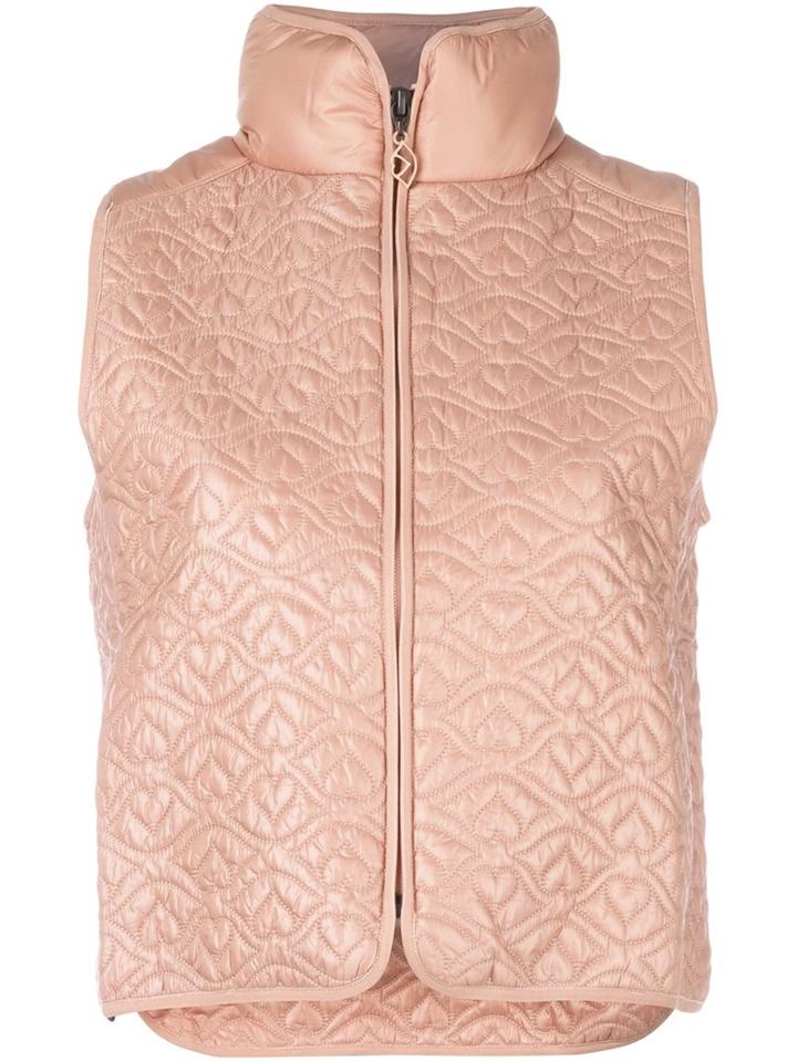 See By Chloé Big Bisou Lightweight Puffer Gilet, Women's, Size: Small, Nude/neutrals, Nylon/polyester