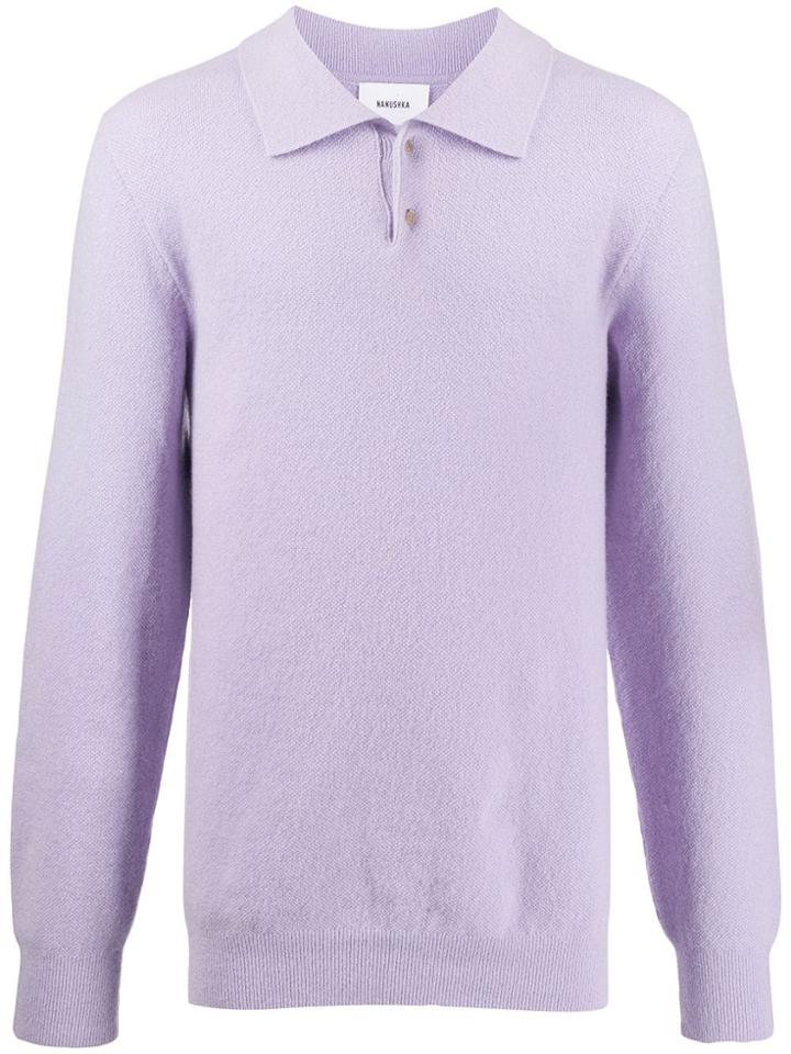 Nanushka Piqué Knit Jumper - Purple