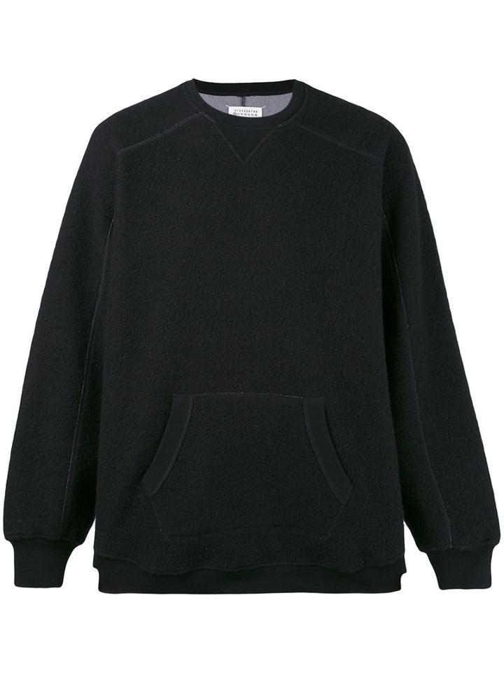 Maison Margiela - Classic Plain Sweatshirt - Men - Cotton/wool/polyimide - 46, Black, Cotton/wool/polyimide