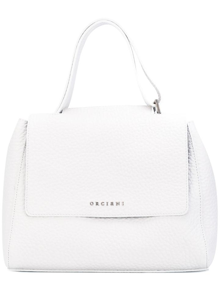 Orciani - Top Flap Tote - Women - Leather - One Size, White, Leather