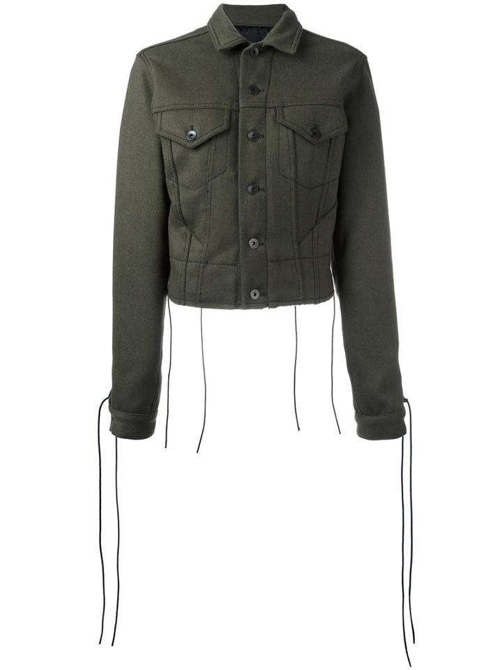 Haider Ackermann 'fuller' Jacket, Women's, Size: 38, Green, Acetate/wool/cotton