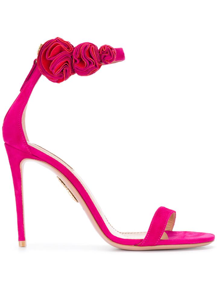 Aquazzura Desert Rose Sandals - Pink & Purple