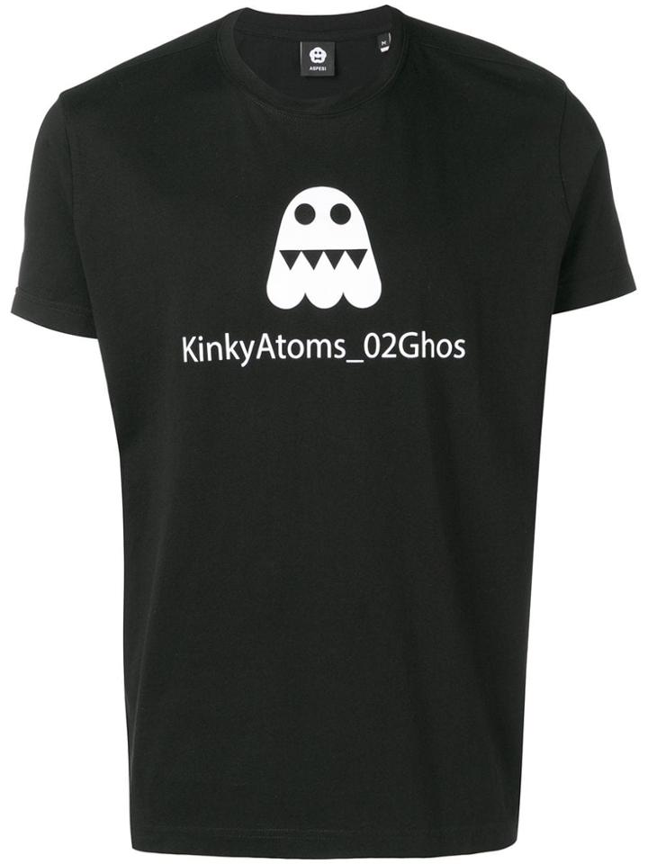 Aspesi Kinky Atoms Print T-shirt - Black