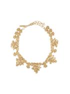 Oscar De La Renta Floral Necklace, Women's, Metallic