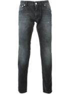 Dolce & Gabbana Stonewashed Jeans, Men's, Size: 50, Grey, Cotton/spandex/elastane