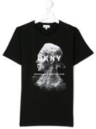 Dkny Kids Graphic Printed T-shirt - Black