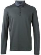 Lanvin Satin Collar Polo Shirt, Men's, Size: Xxl, Green, Cotton