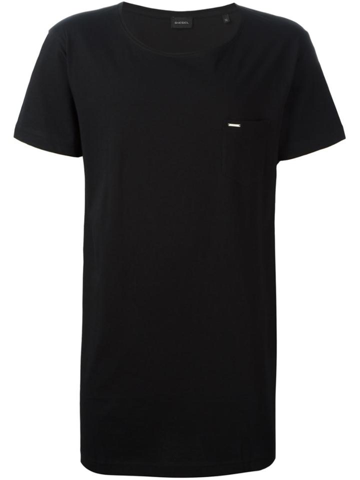 Diesel Scoop Neck T-shirt - Black