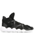 Y-3 Strappy Scalloped Sole Sneakers