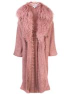 Cushnie Woodrose Chenille Cardi-coat - Pink