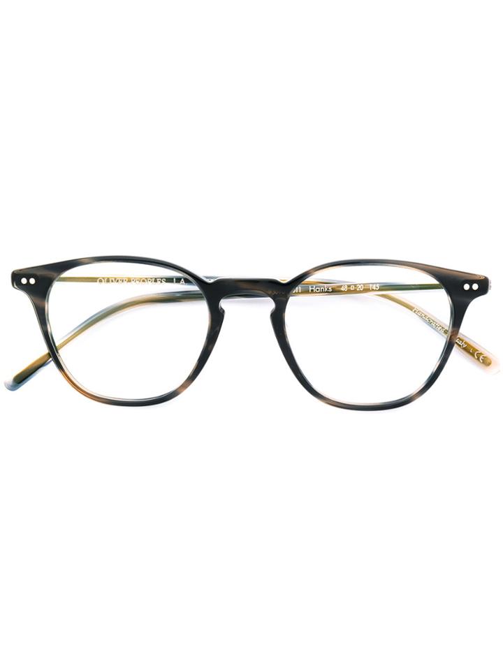 Oliver Peoples Hanks Round Frame Glasses - Grey