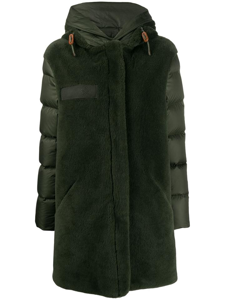 Mr & Mrs Italy Textured Padded Coat - Green