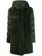 Mr & Mrs Italy Textured Padded Coat - Green