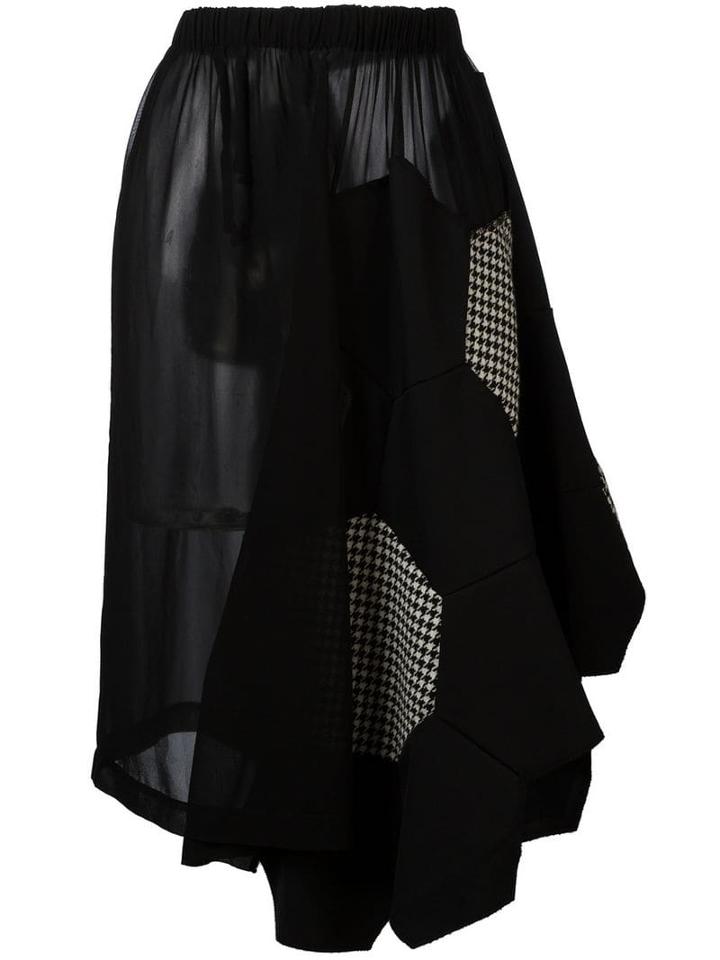 Comme Des Garçons Pre-owned Beehive Patchwork Skirt - Black