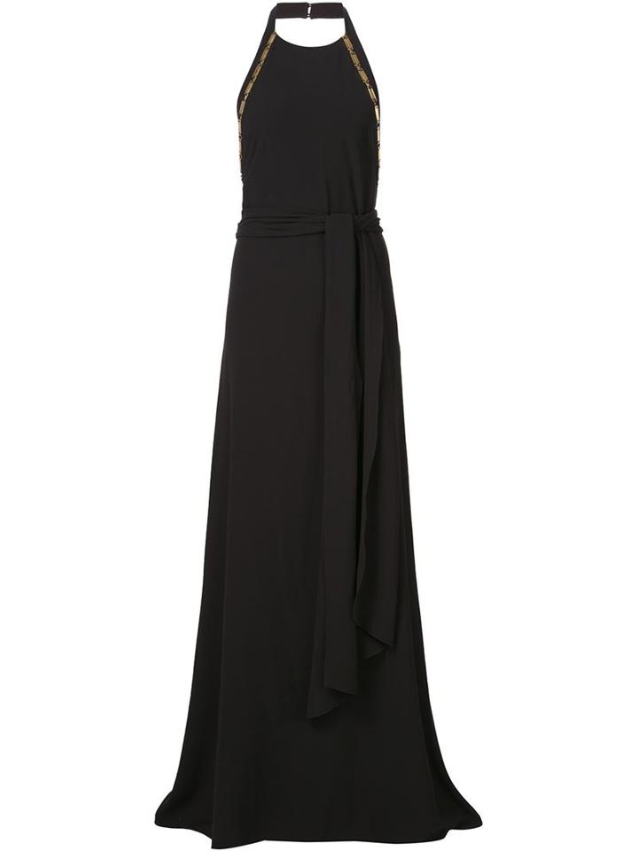 Halston Heritage Halterneck Evening Dress