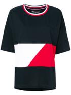 Tommy Hilfiger Oversized Colour-block T-shirt - Black