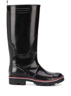 Thom Browne Molded Rubber Wellington Boot - Black