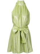 Brognano Halter Neck Mini Dress - Green