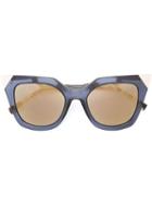Fendi 'iridia' Sunglasses, Women's, Blue, Acetate/metal