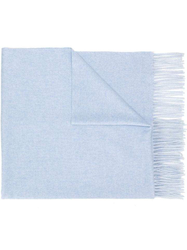 N.peal Woven Shawl Scarf - Blue
