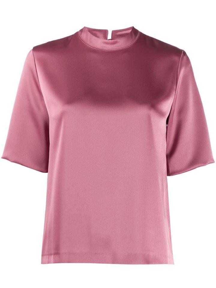 Nanushka Roll Neck Blouse - Pink