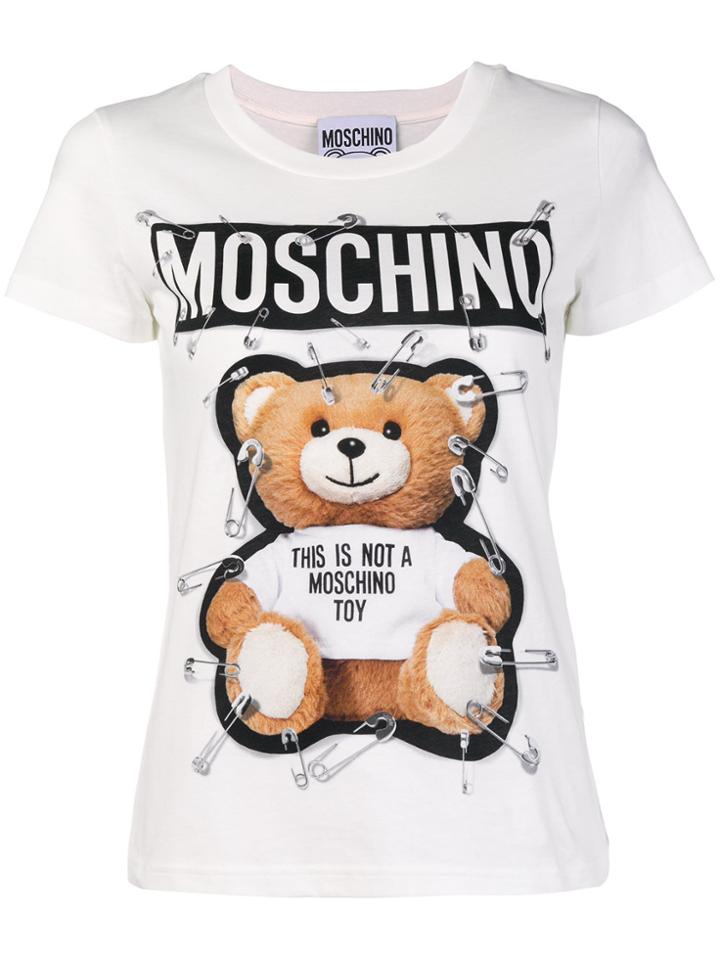 Moschino Safety Pin Toy Print T-shirt - White