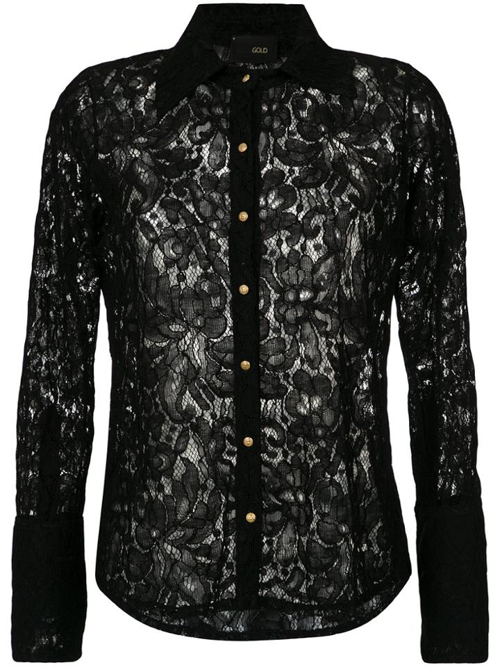 Andrea Bogosian Lace Shirt - Black