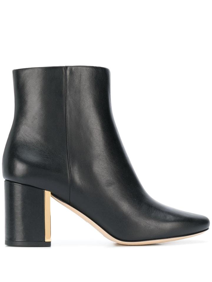 Tory Burch Plaque Heel Boots - Black