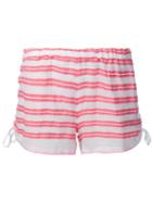 Lemlem Striped Short Shorts, Women's, Size: Xs, Pink/purple, Cotton/acrylic