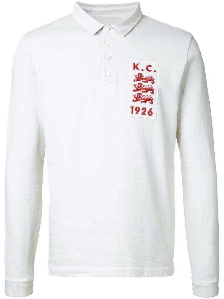 Kent & Curwen Patch Detail Polo Shirt - White