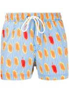 Sun 68 Popsicle-print Swim Shorts - Blue