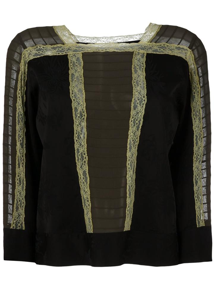 Etro Lace Detail Blouse - Black