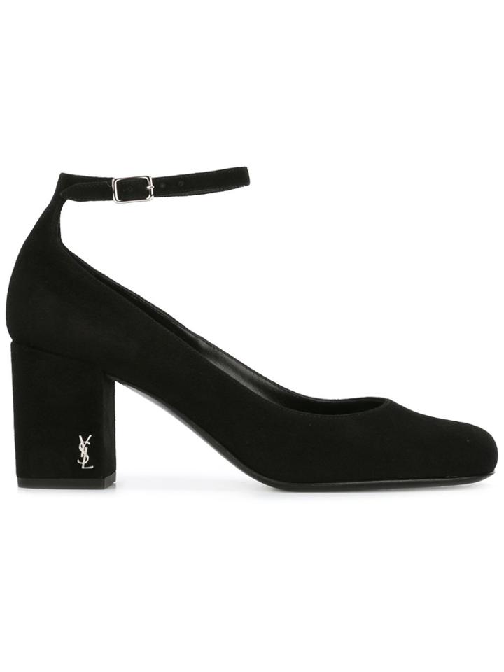 Saint Laurent 'babies 70' Ankle Strap Pumps - Black