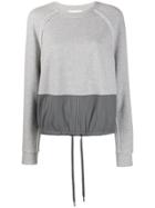 Sportmax Trimmed Two-tone Sweatshirt - Grey