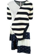 Antonio Marras Patch Striped Knitted Top - Blue