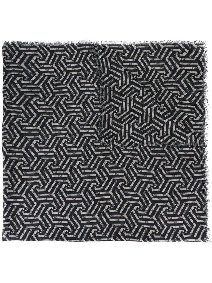 Gucci Gg Caleido Scarf, Men's, Black, Modal/silk