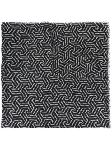 Gucci Gg Caleido Scarf, Men's, Black, Modal/silk