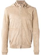 Desa Collection Leather Bomber Jacket - Nude & Neutrals