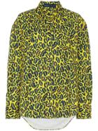 Charm's Oversized Leopard Print Cotton-blend Shirt - Unavailable